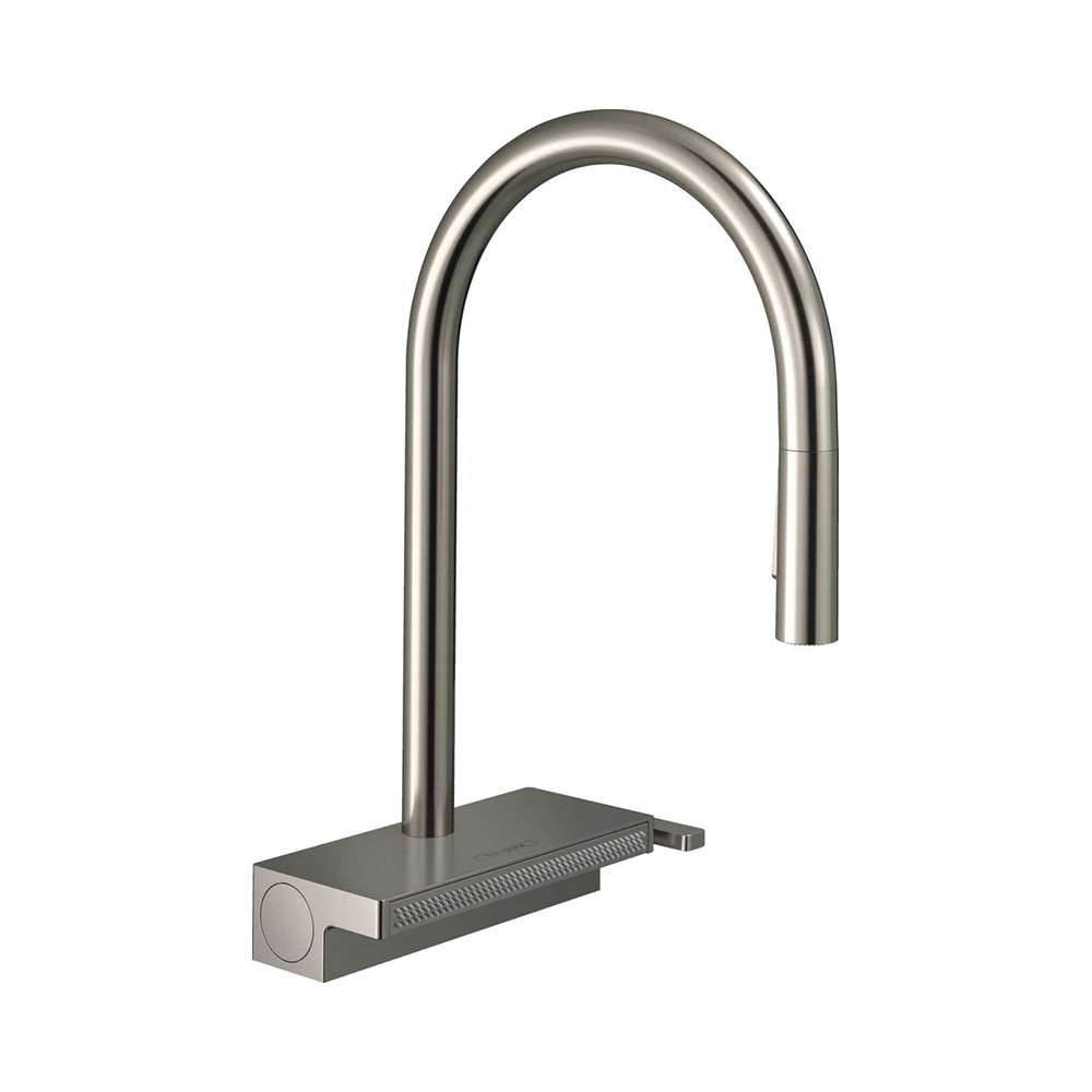 Купить Hansgrohe Aquno Select M81 Смеситель черный матовый 73831670 в магазине wardena.ru