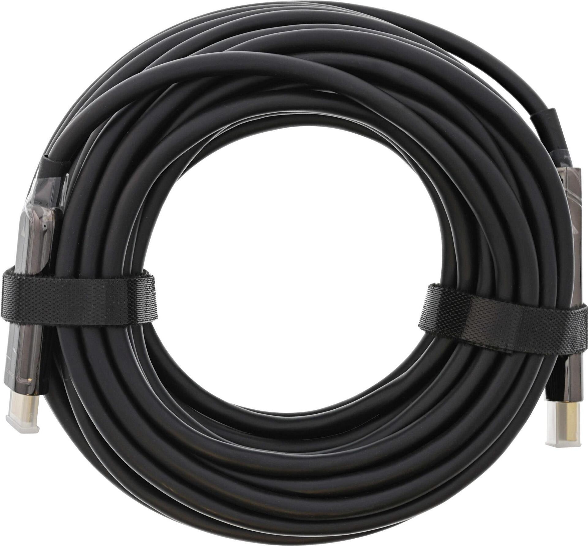 Купить InLine - Adapterkabel - USB-C männlich zu HDMI männlich - 15,0m - Hybrid Kupfer/Kohlefaser - Schwarz - rund, Active Optical Cable (AOC), unterstützt 4K 60 Hz (3840 x 2160), unterstützt 4K 60 Hz (4096 x 2160) (64215A) в магазине wardena.ru