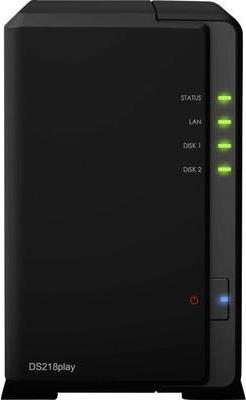 Купить Synology Disk Station DS218play - NAS-Server - 2 Schächte - SATA 6Gb/s - RAID 0, 1, JBOD - RAM 1 GB - Gigabit Ethernet - iSCSI Support (DS218PLAY) в магазине wardena.ru