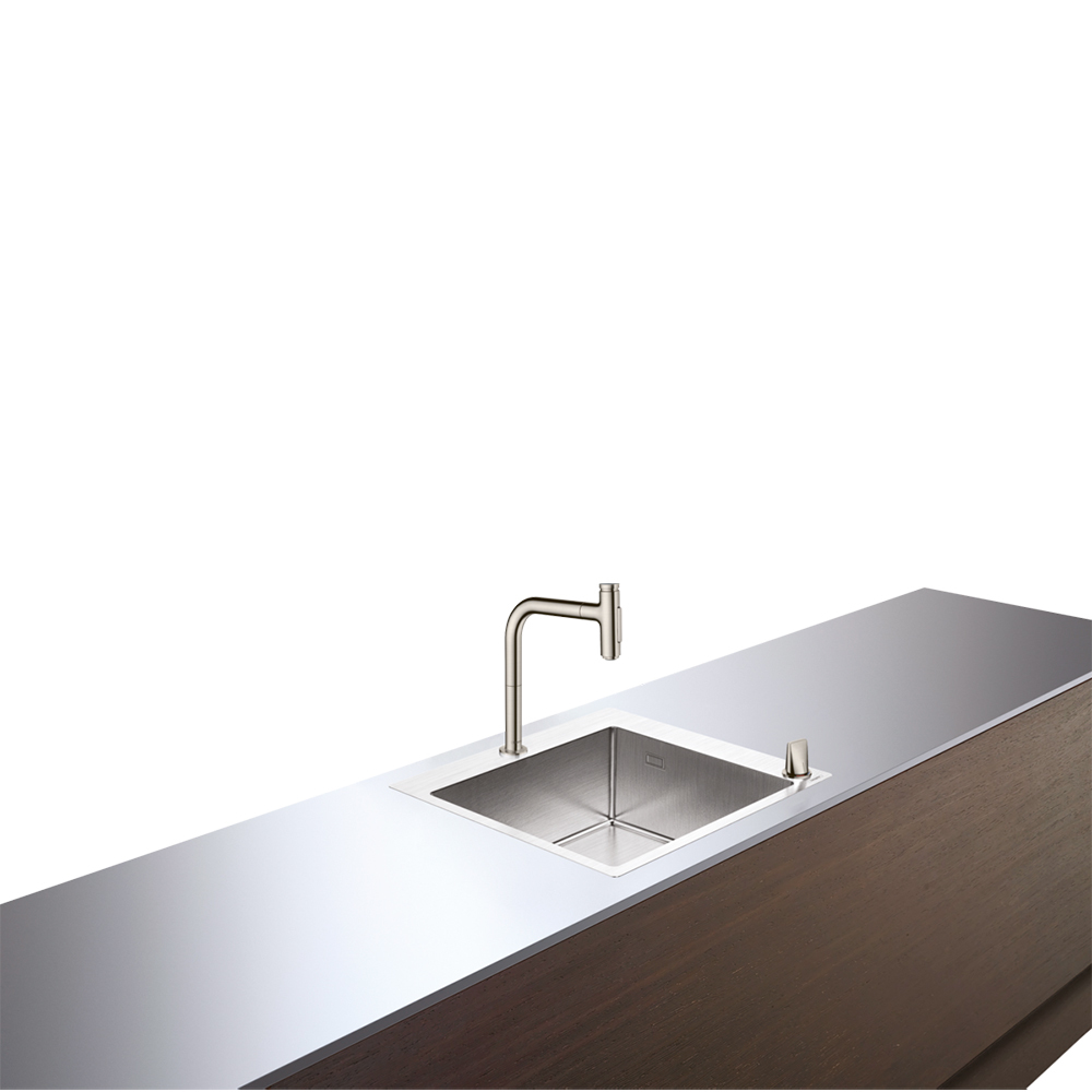 Купить Hansgrohe C71-F450-06 Комбинация для кухни 450 сталь 43201800 в магазине wardena.ru