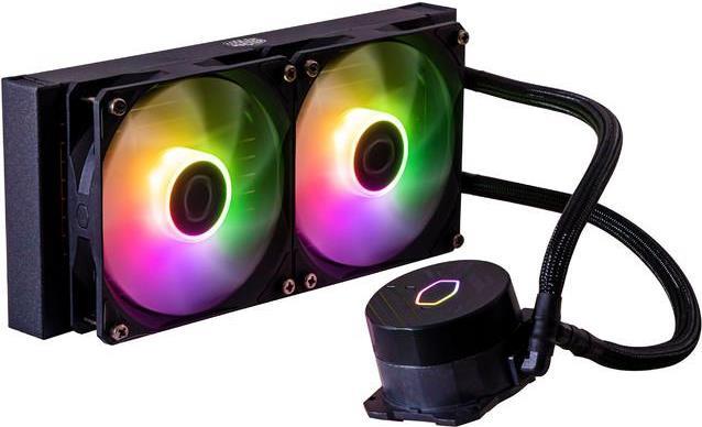 Купить Cooler Master MasterLiquid Lite 240L Core ARGB - Prozessor-Flüssigkeitskühlsystem - Kühlergröße: 240 mm - (für: LGA1156, AM2, AM2+, AM3, LGA1155, AM3+, FM1, FM2, LGA1150, FM2+, LGA1151, AM4, LGA1200, LGA1700, AM5) - 120 (MLW-D24M-A18PZ-R1) в магазине wardena.ru