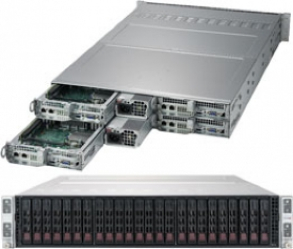 Купить Server Twin Supermicro SYS-2029TP-HC1R • 217HQ+-R2K20BP3 • X11DPT-PS • 2U Twin Pro в магазине wardena.ru