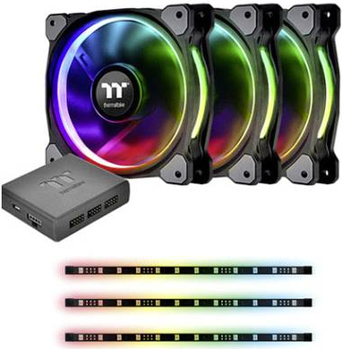 Купить Thermaltake Riing PLUS 12 RGB Radiator Fan Lumi Plus TT - Premium Edition - System-Gebläseeinheit - 120 mm (CL-F076-PL12SW-A) в магазине wardena.ru