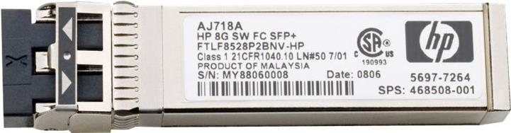 Купить HPE - SFP (Mini-GBIC)-Transceiver-Modul - 8 GB Fibre Channel (SW) - für HPE 8Gb, SN6000; StorageWorks 8/20q, 8Gb, MPX200, SN6000 (AJ718A) в магазине wardena.ru
