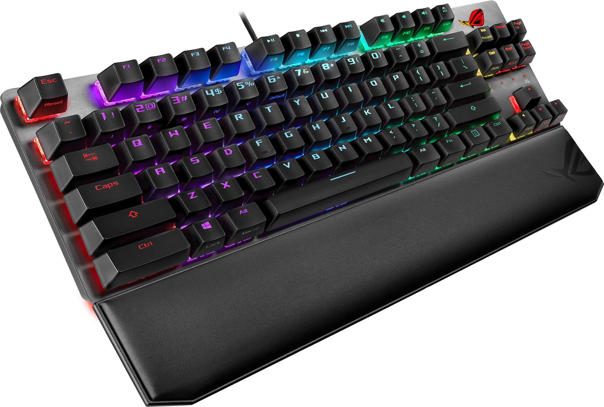 Купить ASUS ROG Strix Scope TKL Deluxe - Tastatur - Hintergrundbeleuchtung - USB - Deutsch - Tastenschalter: CHERRY MX Brown - Grau, Schwarz (90MP00N7-BKDA00) в магазине wardena.ru