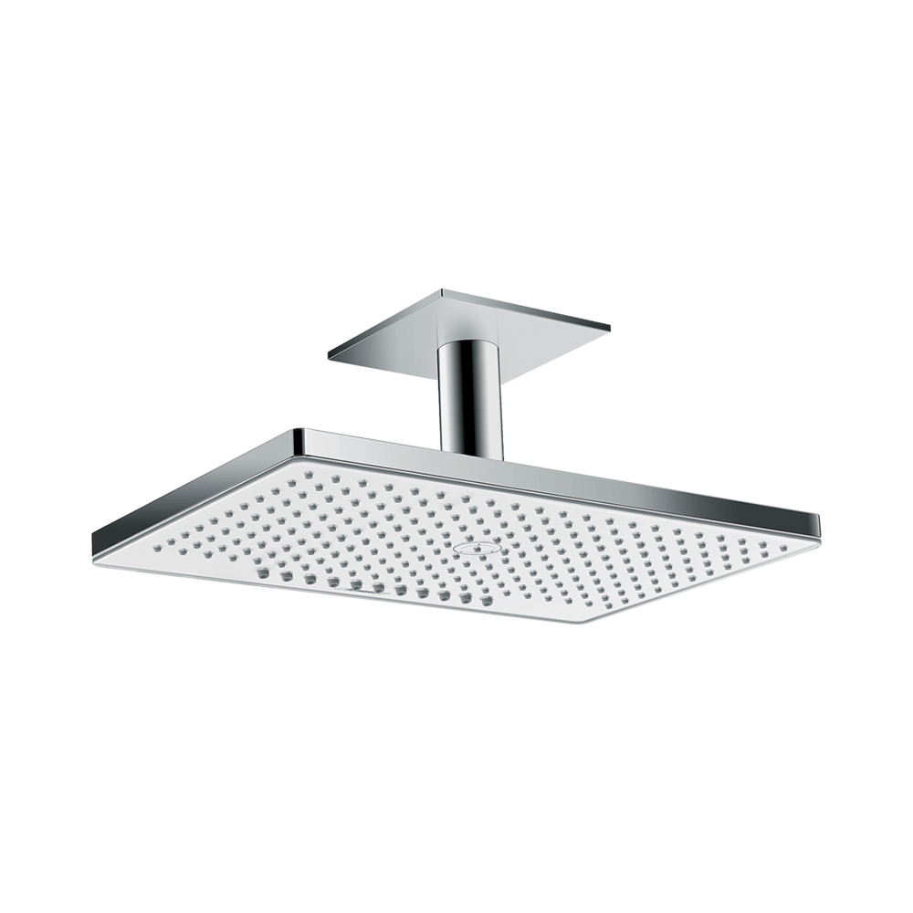 Купить Hansgrohe Rainmaker Select Верхний душ 460 2jet с потолочным подсоединением хром-черный матовый 24004600 в магазине wardena.ru