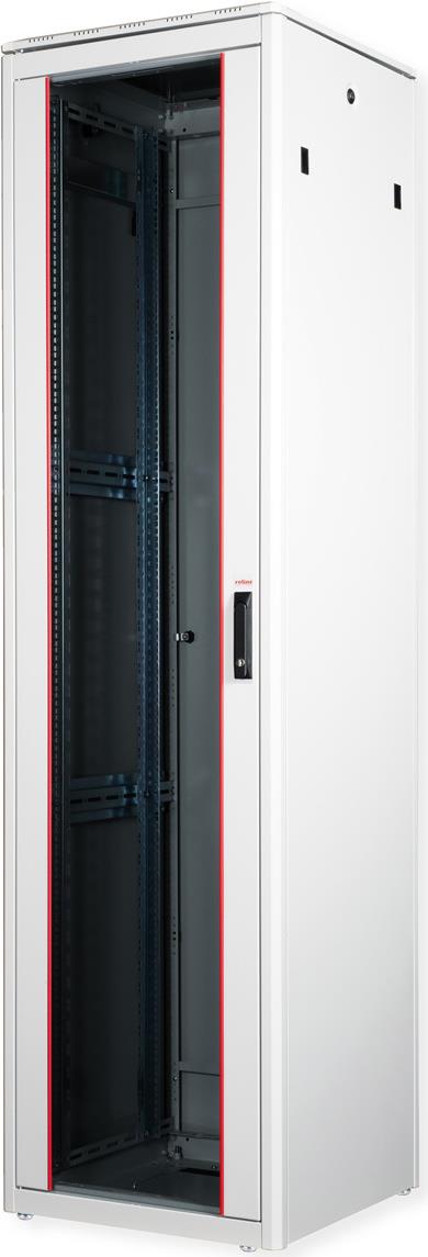 Купить ROLINE 19 Zoll Netzwerkschrank Pro 47 HE 600x600 BxT Glastür grau (26.21.0068) в магазине wardena.ru