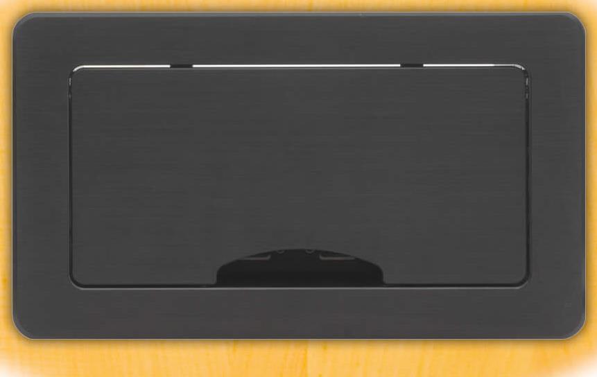 Купить Kramer TBUS-6XL - Installationskasten Netzwerkoberfläche - Schwarzes eloxiertes Aluminium (80-004199) в магазине wardena.ru