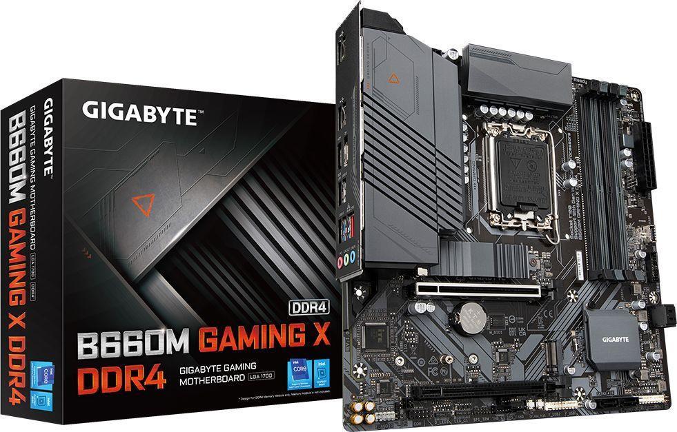 Купить Gigabyte B660M GAMING X DDR4 - Intel - LGA 1700 - Intel® Celeron® - Intel® Core™ i3 - Intel Core i5 - Intel Core i7 - Intel Core i9 - Intel® Pentium® - DDR4-SDRAM - 128 GB - DIMM (B660M GAMING X DDR4) в магазине wardena.ru