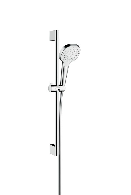 Купить Hansgrohe Croma Select Е Душевой набор 1jet 650 мм хром-белый матовый 26584400 в магазине wardena.ru