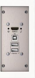 Купить Kindermann 5698000543 Steckdose HDMI + USB 2.0 Type-B + USB 2.0 Type-A Metallisch (5698000543) в магазине wardena.ru