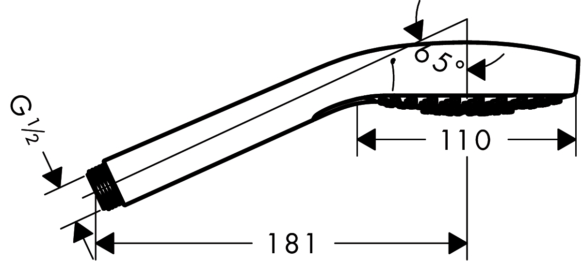 Купить Hansgrohe Croma Select S Multi ручной душ хром-белый матовый 26800400 в магазине wardena.ru