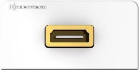 Купить Kindermann 7456000582 HDMI Schwarz - Silber - Weiß Steckdose (7456000582) в магазине wardena.ru