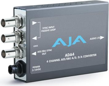 Купить AJA ADA4 - Bidirektionaler A/D- und D/A-Audiowandler в магазине wardena.ru