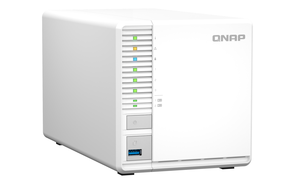 Купить QNAP TS-364 - NAS-Server - 3 Schächte - SATA 6Gb/s - RAID 5 - RAM 8 GB - 2.5 Gigabit Ethernet - iSCSI Support (TS-364-8G) в магазине wardena.ru