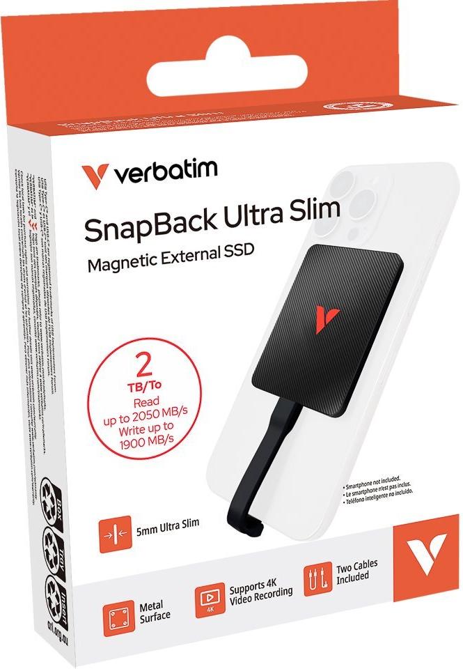 Купить Verbatim SSD SnapBack Ultra Slim black (32337) в магазине wardena.ru