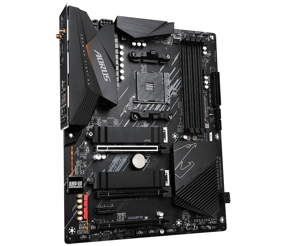 Купить Gigabyte B550 AORUS ELITE AX V2 - AMD - Socket AM4 - AMD Ryzen 3 3rd Gen - 3rd Generation AMD Ryzen 5 - 3rd Generation AMD Ryzen 7 - 3rd Generation AMD... - DDR4-SDRAM - DIMM - 2133,2400,2667,2933,3200,3333,3600,4000,440 в магазине wardena.ru