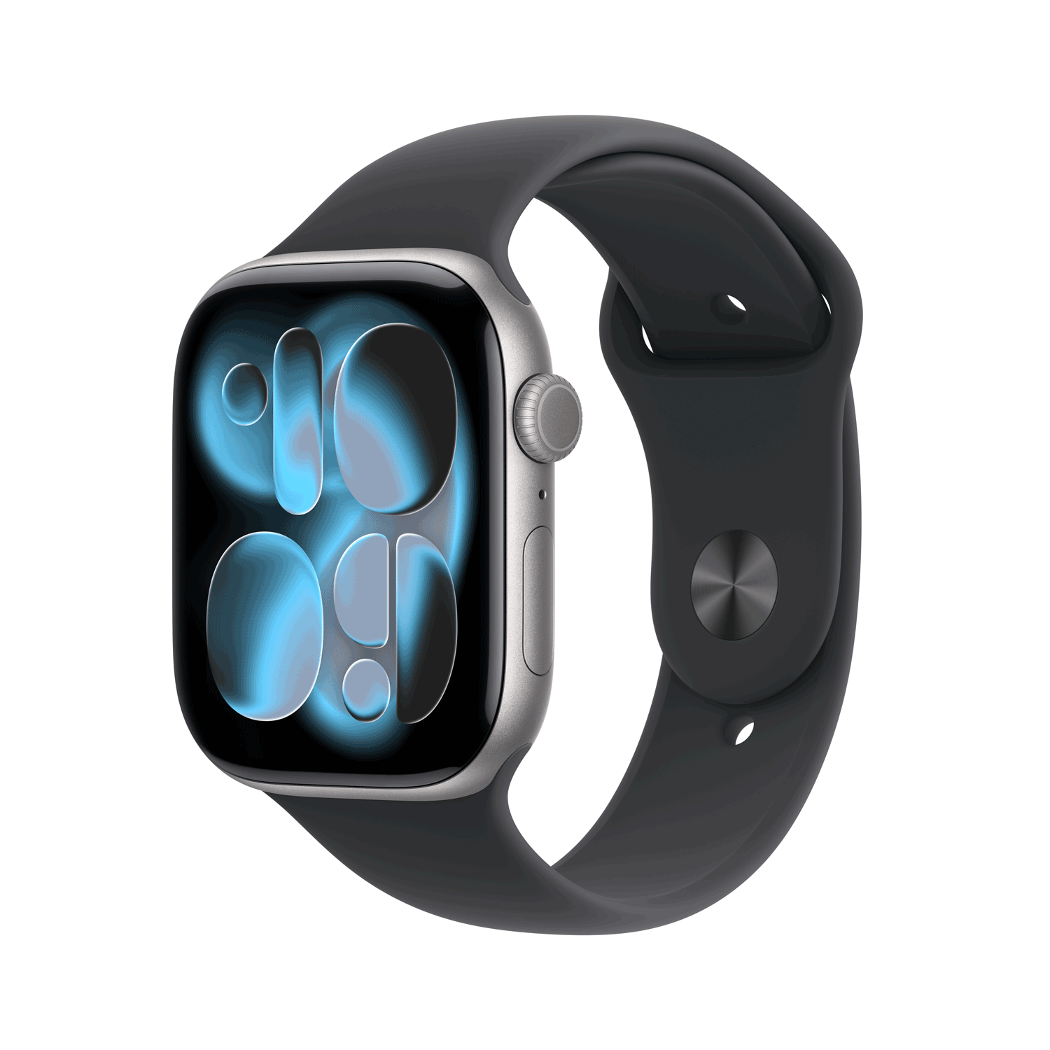 Купить Apple Watch Series 11 GPS + Cellular 46mm Space Grey Aluminium Case with Black Sport Band - M/L (MFCA4ZR/A) в магазине wardena.ru