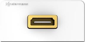 Купить Kindermann 7456000582 HDMI Schwarz - Silber - Weiß Steckdose (7456000582) в магазине wardena.ru