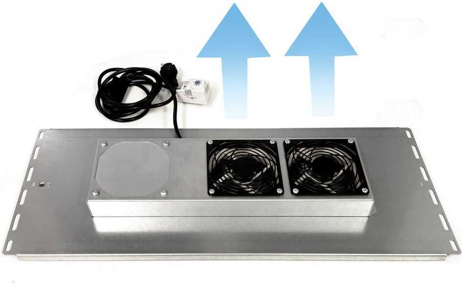 Купить SILENCE RACK 2-fach SILENCE Bodenlüfter für VX Schränke von RITTAL mit Schrankbreite 800 mm - Luftdurchsatz 215 qm²/h - 12 V Green IT (998001223LUE2S) в магазине wardena.ru