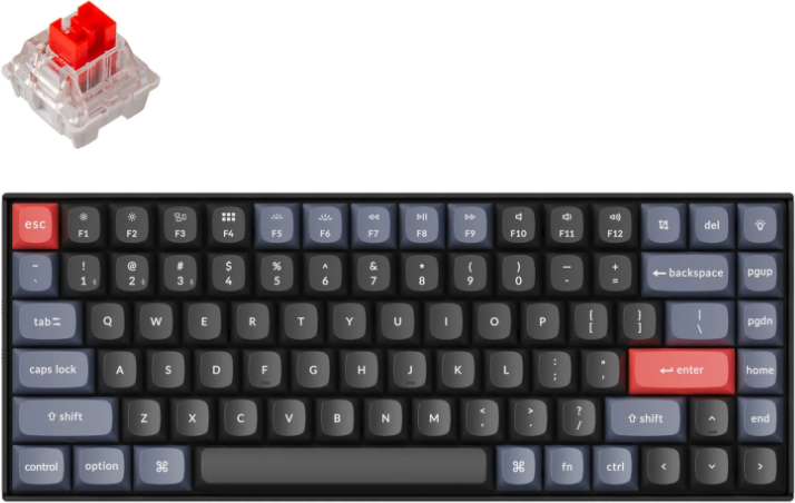 Купить Kabellose Gaming-Tastatur Keychron K2 Pro QMK/VIA Wireless - US-Veröffentlichung - Gateron Red (K2P-G1) (K2P-G1) в магазине wardena.ru