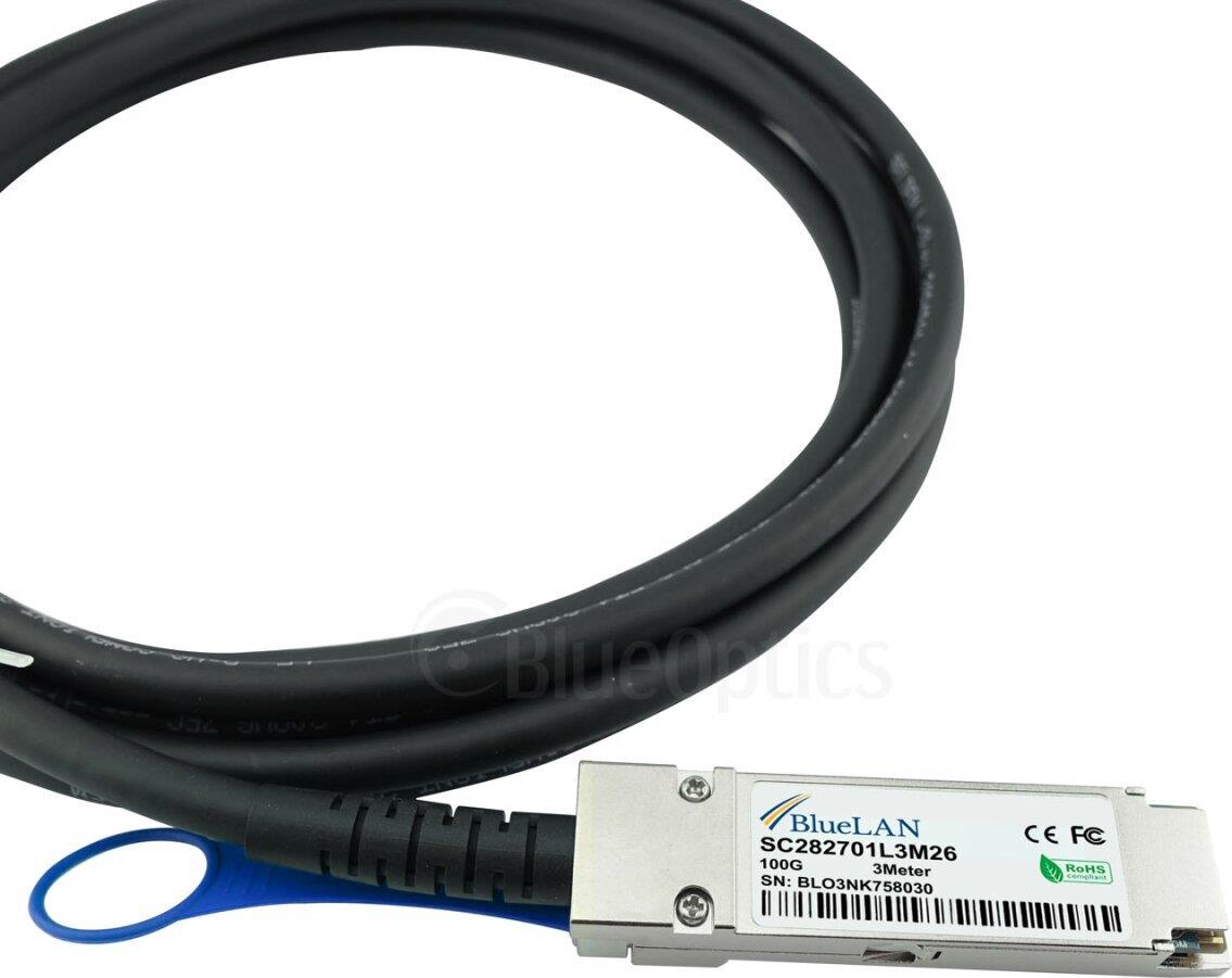 Купить BlueOptics CAB-DAC1M-Q28B4 kompatibles BlueLAN QSFP28 DAC SC282701L1M26 (CAB-DAC1M-Q28B4-BL) в магазине wardena.ru