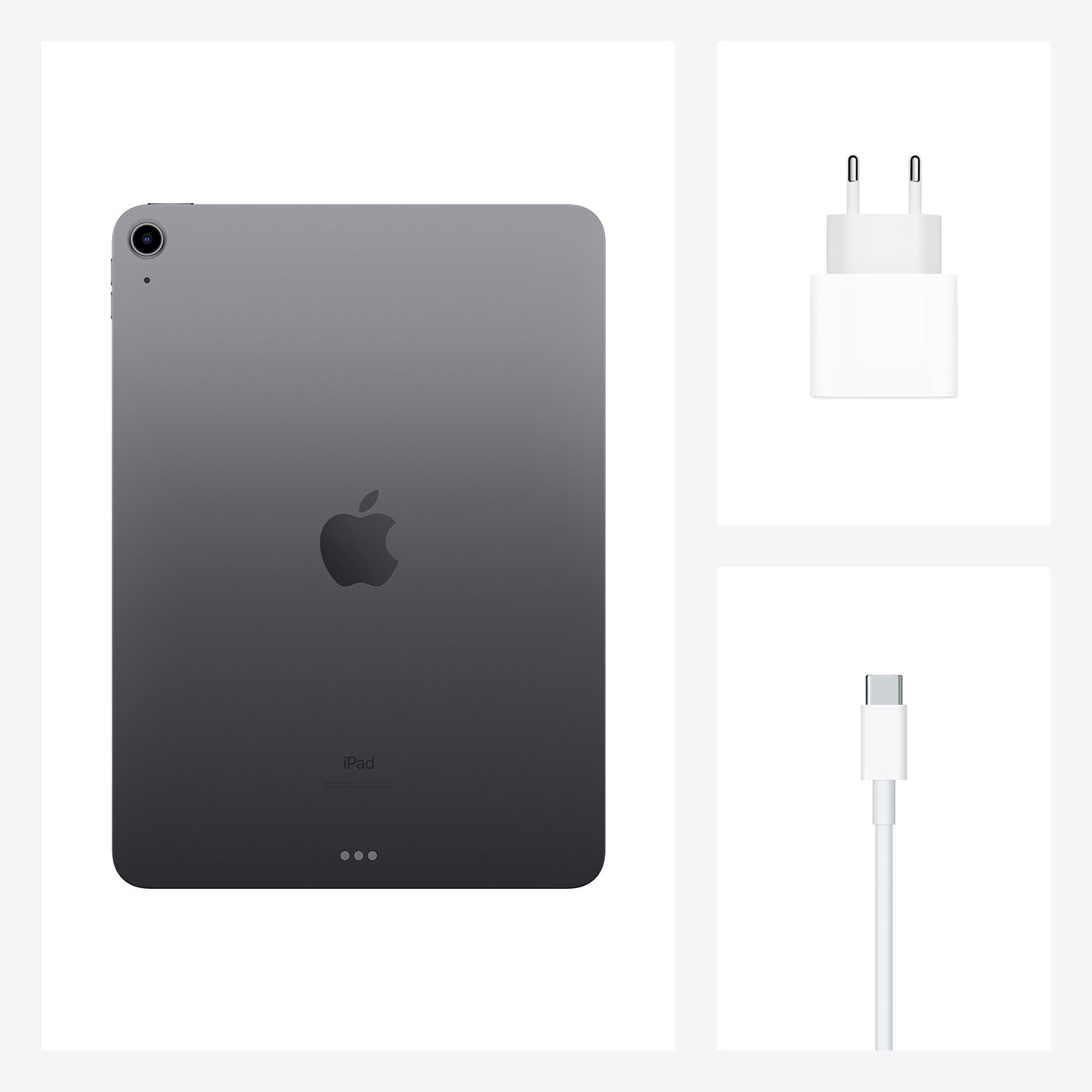 Купить Apple 10.9"  iPad Air Wi-Fi - 4. Generation - Tablet - 64 GB - 27.7 cm (10.9") IPS (2360 x 1640) - Space-grau (MYFM2FD/A) в магазине wardena.ru