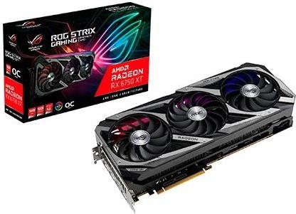 Купить ASUS ROG Strix Radeon RX 6750 XT OC Edition - Grafikkarten - Radeon RX 6750 XT - 12GB GDDR6 - PCIe 4,0 - HDMI, 3 x DisplayPort (90YV0HK1-M0NA00) в магазине wardena.ru