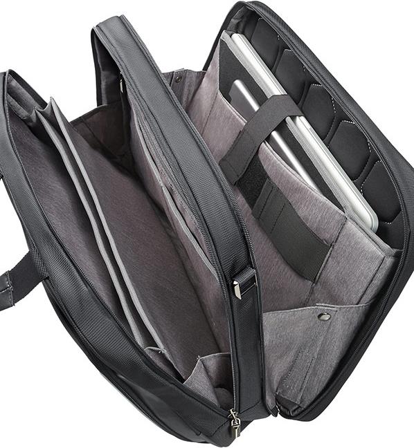Купить Samsonite XBR 15.6" - Kuriertasche - Schwarz - Einfarbig - Polyester - Polyurethan - Kratzresistent - Schockresistent - 370 x 270 x 40 mm (08N-09-007) в магазине wardena.ru
