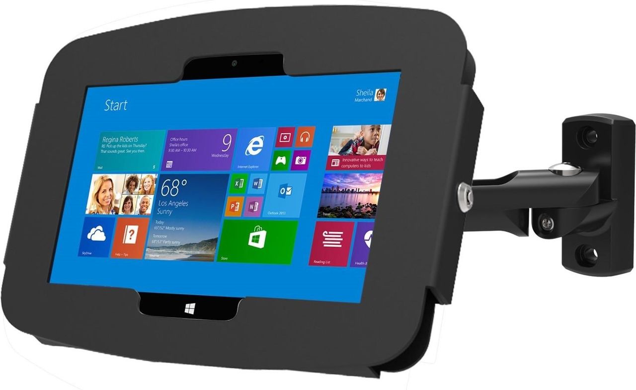 Купить Compulocks Swing Arm Surface Pro7 / Galaxy TabPro S Wall Mount Kiosk Black - Gehäuse - Diebstahlschutz - für Tablett - verriegelbar - hochwertiges Aluminium - Schwarz - Wandmontage - für Microsoft Surface Pro (Mitte 2017 (827B540GEB) в магазине wardena.ru