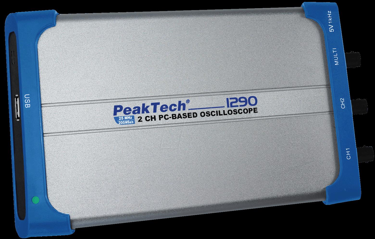 Купить PeakTech Oszilloskop PC 2x25 MHz (PeakTech 1290) в магазине wardena.ru