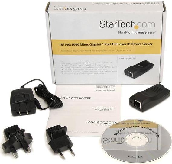 Купить StarTech.com 1 Port USB über IP GeräteServer - 10/100/1000MBit/s Gigabit - Geräteserver - 10Mb LAN, 100Mb LAN, GigE, USB2.0 (USB1000IP) в магазине wardena.ru