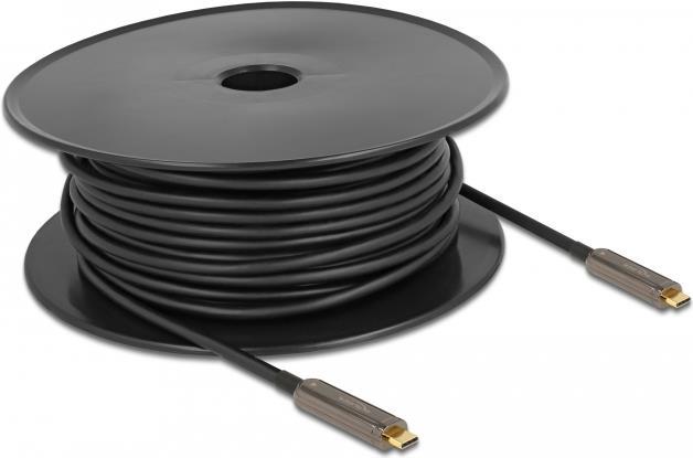 Купить Delock - Video- / Audiokabel - USB-C männlich bis USB-C männlich - 30,0m - Glasfaser - Schwarz - Active Optical Cable (AOC), unterstützt 4K 60 Hz (3840 x 2160) (84132) в магазине wardena.ru
