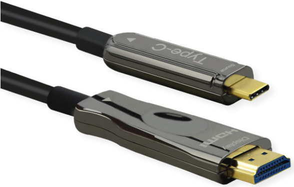 Купить ROLINE 14.01.3474 Videokabel-Adapter 30 m HDMI Typ A (Standard) USB Typ-C Schwarz (14.01.3474) в магазине wardena.ru