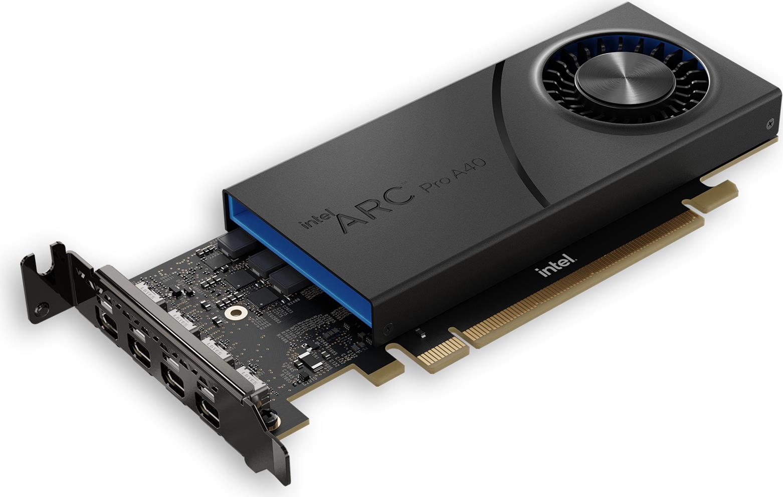 Купить Intel Arc Pro A40 - Arc Pro A40 - 6 GB - GDDR6 - 96 Bit - 7680 x 4320 Pixel - PCI Express x16 4.0 (23P6PA00BA) в магазине wardena.ru