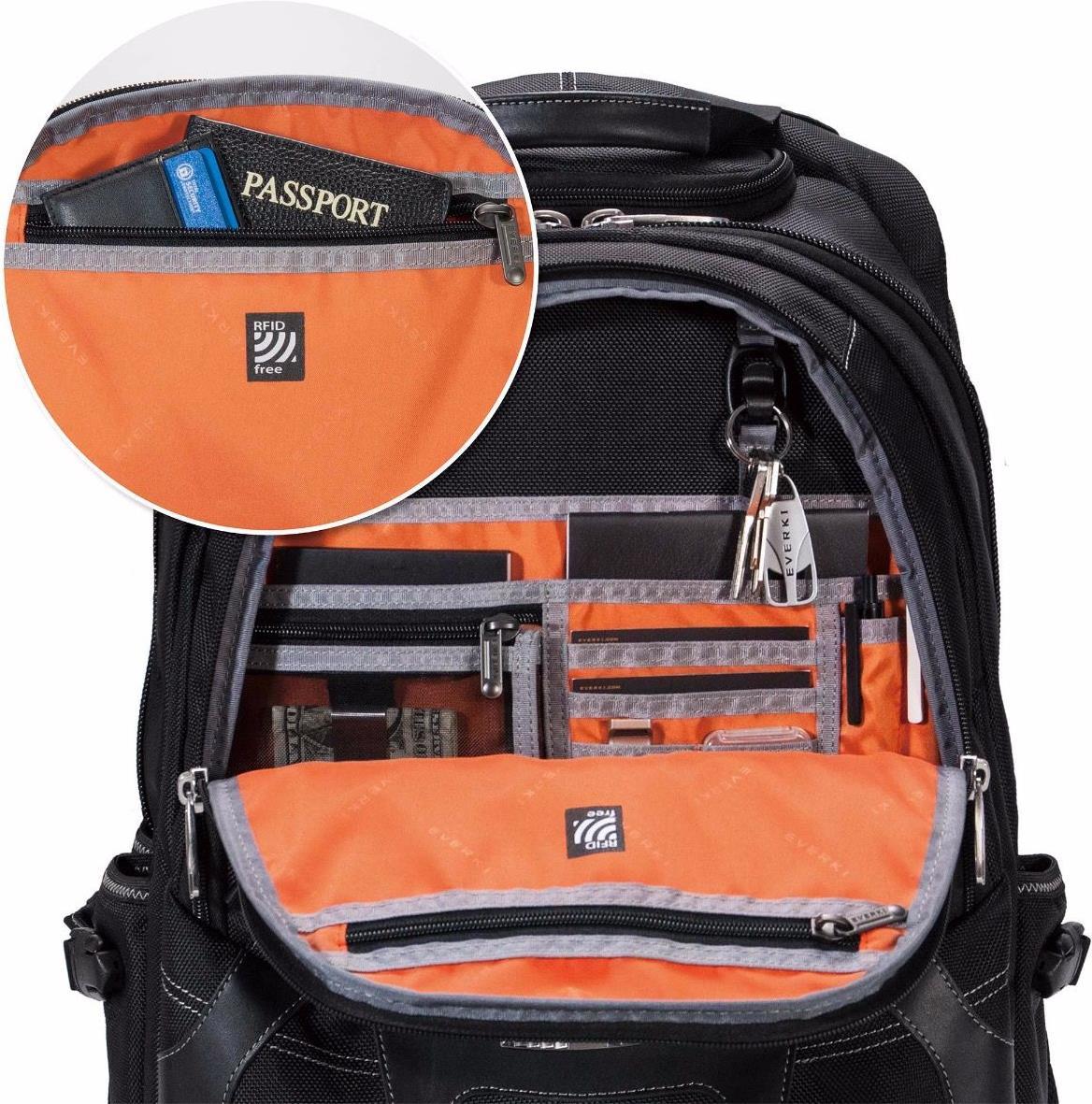 Купить Everki CONCEPT 2 Notebooktasche 43,9 cm (17.3" ) Rucksack Schwarz - Orange (40839) в магазине wardena.ru