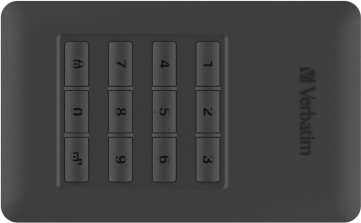 Купить Verbatim Store 'n' Go Portable - Festplatte - verschlüsselt - 1 TB - extern (tragbar) - USB 3.1 Gen 1 (USB-C Steckverbinder) - 256-Bit-AES (53401) в магазине wardena.ru