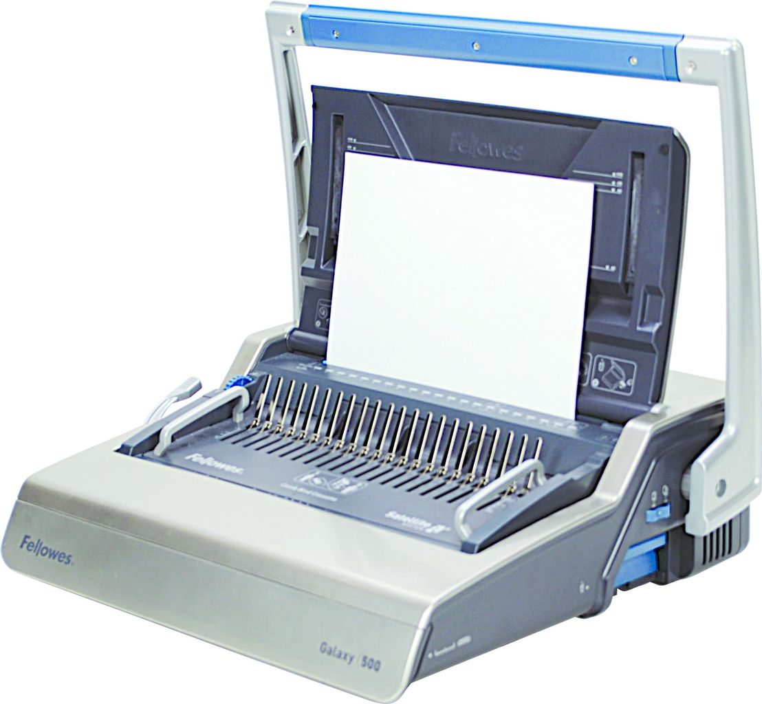 Купить Fellowes Plastikbindegerät Galaxy 500, silber bis DIN A4, Stanzleistung: 25 Blatt, Bindekapazität: 500 (5622001) в магазине wardena.ru