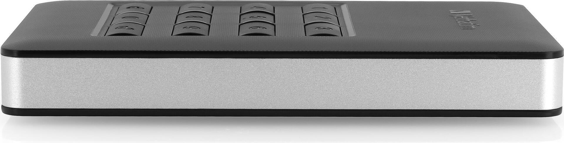 Купить Verbatim Store n Go Secure Portable HDD with Keypad Access - Festplatte - verschlüsselt - 2 TB - extern (tragbar) - USB 3,1 Gen 1 (USB-C Steckverbinder) - 256-Bit-AES (53403) в магазине wardena.ru