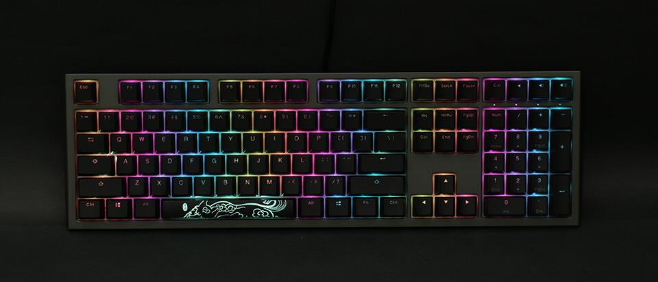 Купить Ducky Shine 7 PBT Gaming Tastatur, MX-Blue, RGB LED - gunmetal (DKSH1808ST-CDEPDAHT1) в магазине wardena.ru
