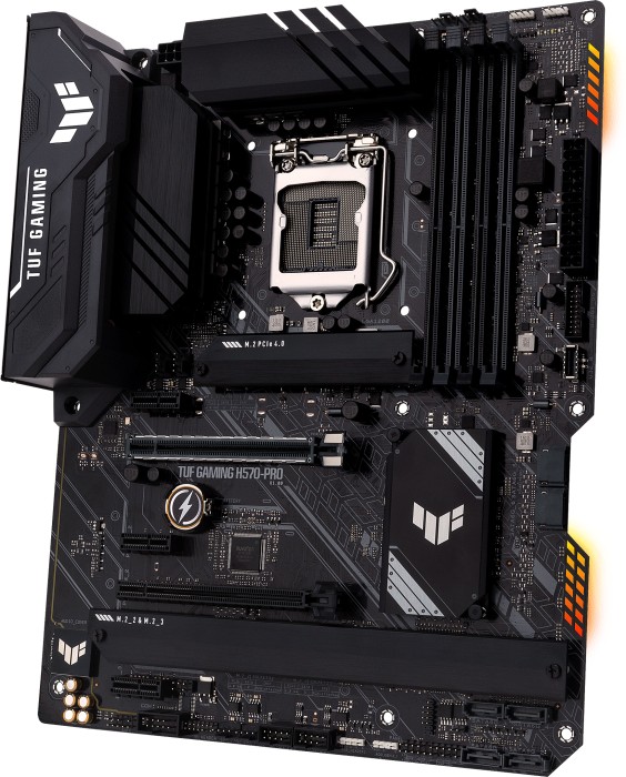 Купить ASUS TUF GAMING H570-PRO - Motherboard - ATX - LGA1200-Sockel - H570 Chipsatz - USB-C Gen1, USB 3.2 Gen 1, USB 3.2 Gen 2, USB-C Gen 2x2 - 2.5 Gigabit LAN - Onboard-Grafik (CPU erforderlich) - HD Audio (8-Kanal) (90MB16K0-M0EAY0) в магазине wardena.ru