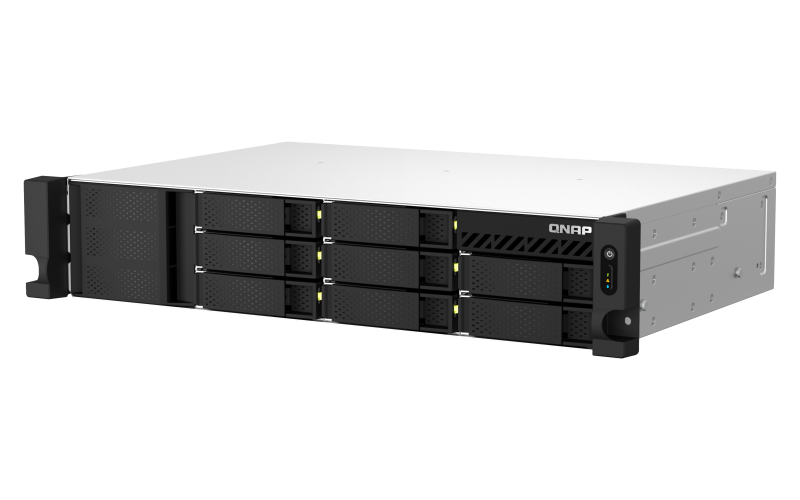 Купить QNAP TS-864EU-RP NAS Rack (2U) Eingebauter Ethernet-Anschluss Schwarz (TS-864eU-RP-4G) в магазине wardena.ru
