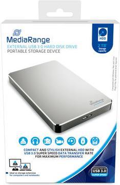 Купить MediaRange MR997 Externe Festplatte 2000 GB Silber (MR997) в магазине wardena.ru