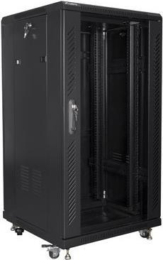 Купить Lanberg FF01-6622-12B Rack 22U Freistehendes Gestell Schwarz (FF01-6622-12B) в магазине wardena.ru
