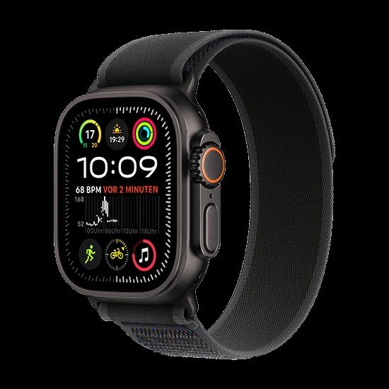 Купить Watch Apple Watch Ultra 2 (2024) LTE 49mm Black Titanium Case with Trail Loop S/M - Black (MX4U3NF/A) в магазине wardena.ru
