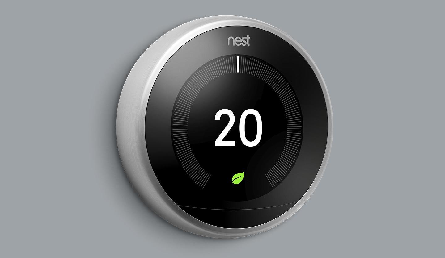Купить Google Nest Learning Thermostat - WLAN - 802.11a,802.11b,802.11g,Wi-Fi 4 (802.11n) - Edelstahl - LCD - 53 x 53 mm - 480 x 480 Pixel (T3028FD) в магазине wardena.ru