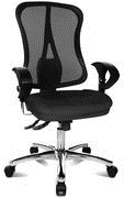 Купить Topstar Bürodrehstuhl "Head Point SY Deluxe", schwarz Bezug: 100 % Polyester, stufenlose Sitzhöhenverstellung, - 1 Stück (HE29U G200) в магазине wardena.ru