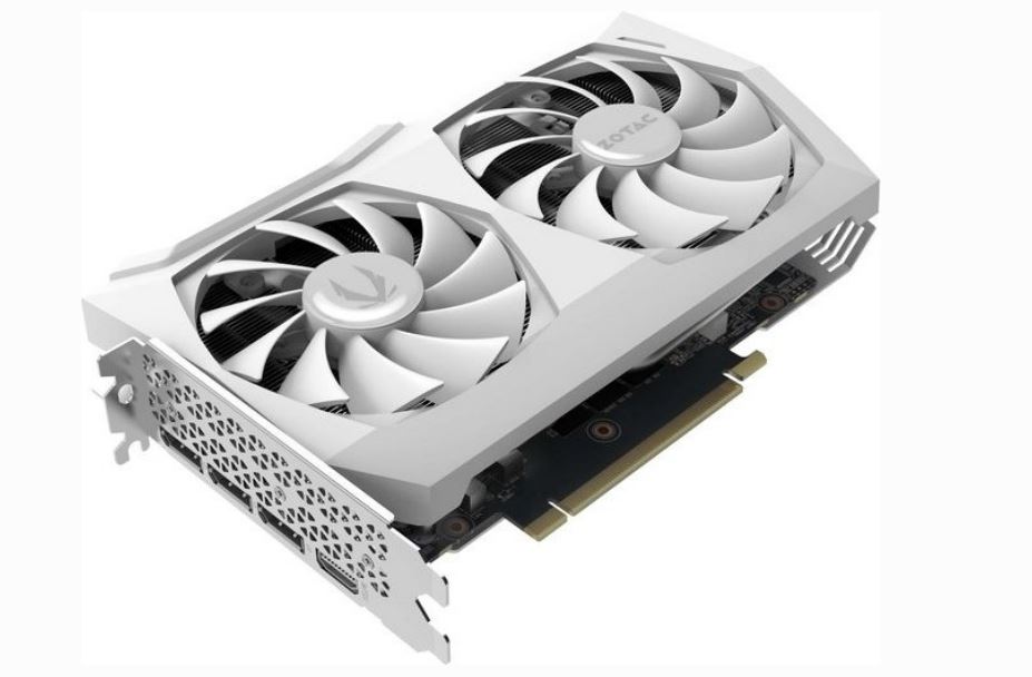 Купить Zotac GeForce RTX 3060 Ti AMP White Edition LHR, 8GB GDDR6, HDMI, 3x DP (ZT-A30610F-10PLHR) в магазине wardena.ru