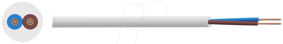 Купить RND CABLE RND 475-00013 - Anschlussleitung H03VV-F, 2 x 0,75 mm, 100 m, weiß (RND 475-00013) в магазине wardena.ru