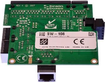 Купить Brainboxes SW-108 Netzwerk-Switch Fast Ethernet (10/100) (SW-108) в магазине wardena.ru